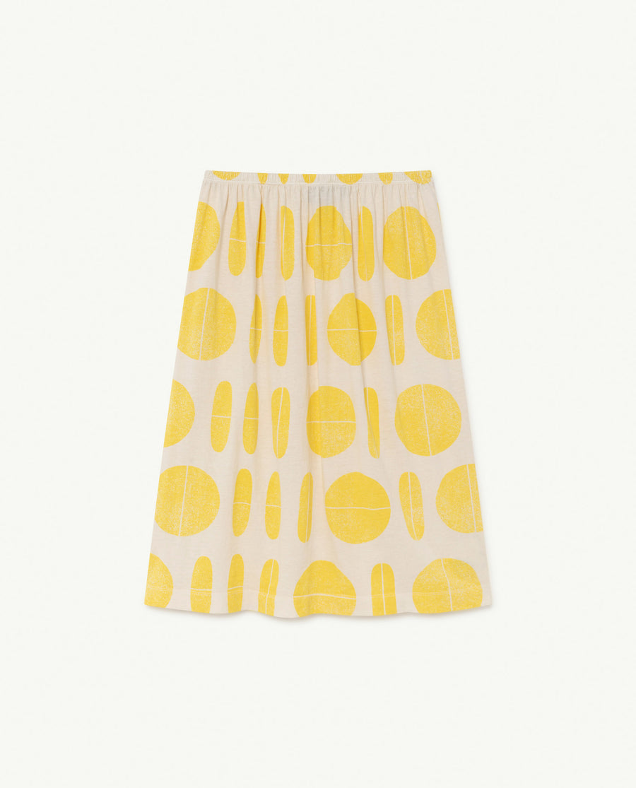 The Animals Observatory - Skirts - Ladybug Kids Skirt Soft Yellow Ribbons