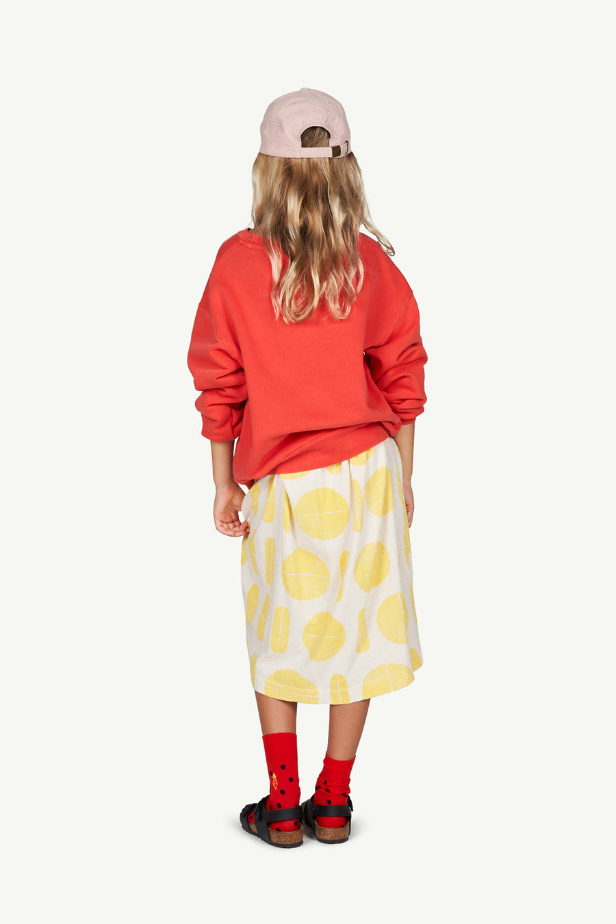 The Animals Observatory - Skirts - Ladybug Kids Skirt Soft Yellow Ribbons