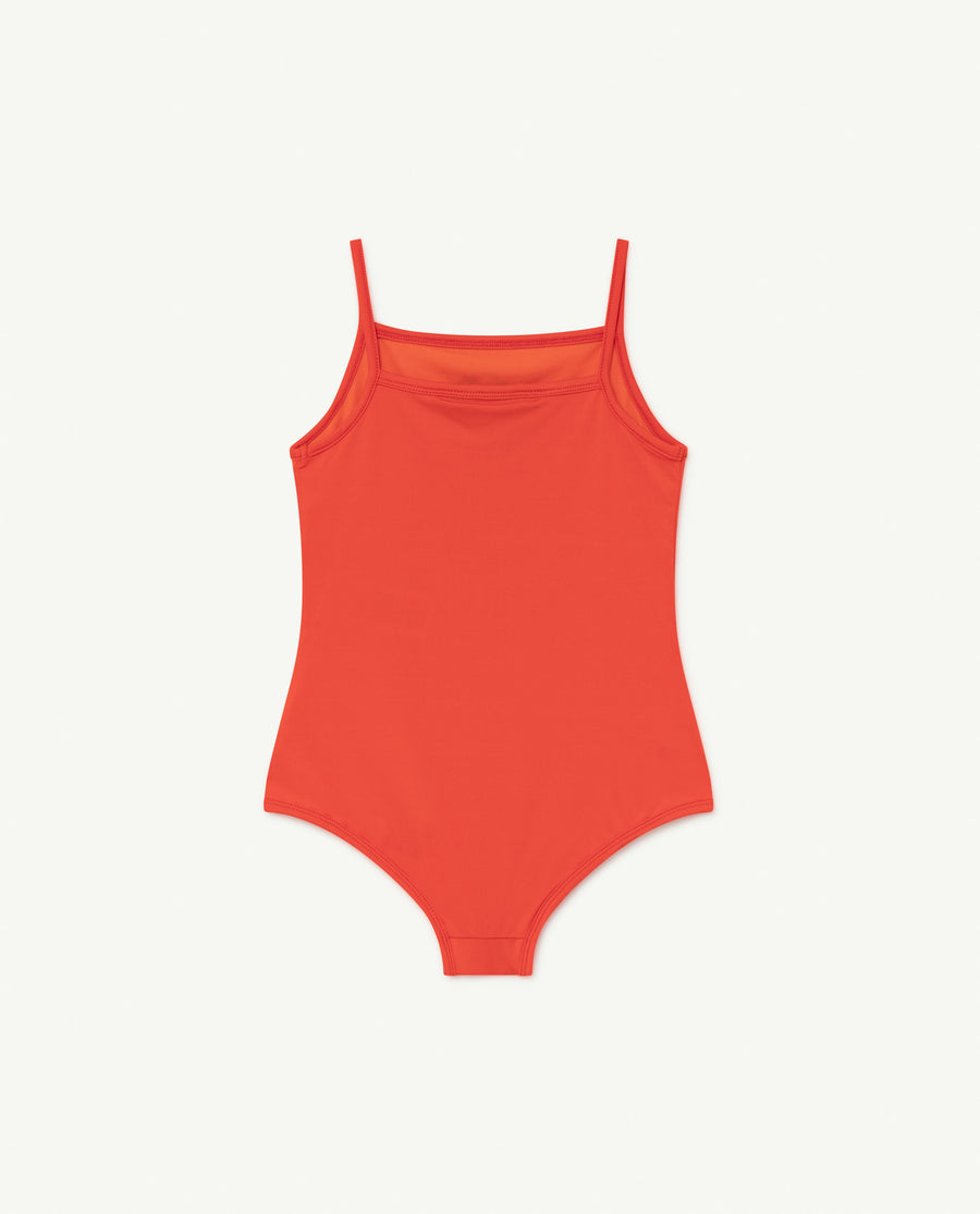 The Animals Observatory - Swimwear - Octopus Kids Swimsuit Red Tiger