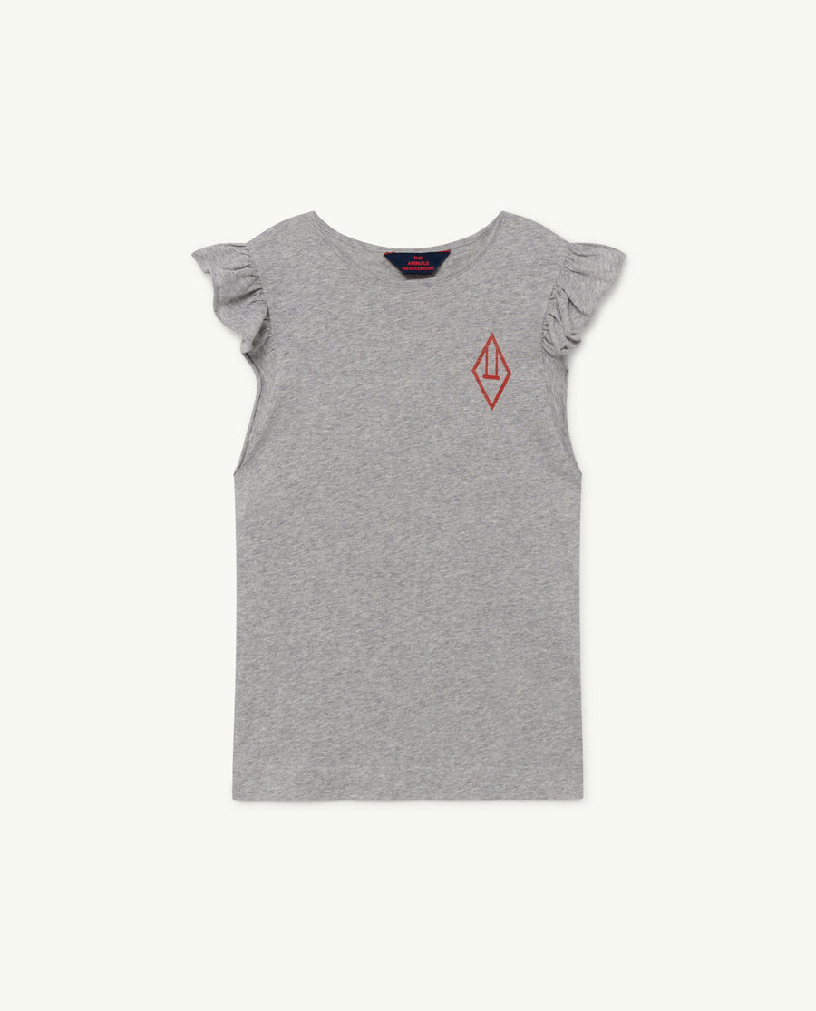 The Animals Observatory - Dresses - Fly Kids Dress Grey Logo