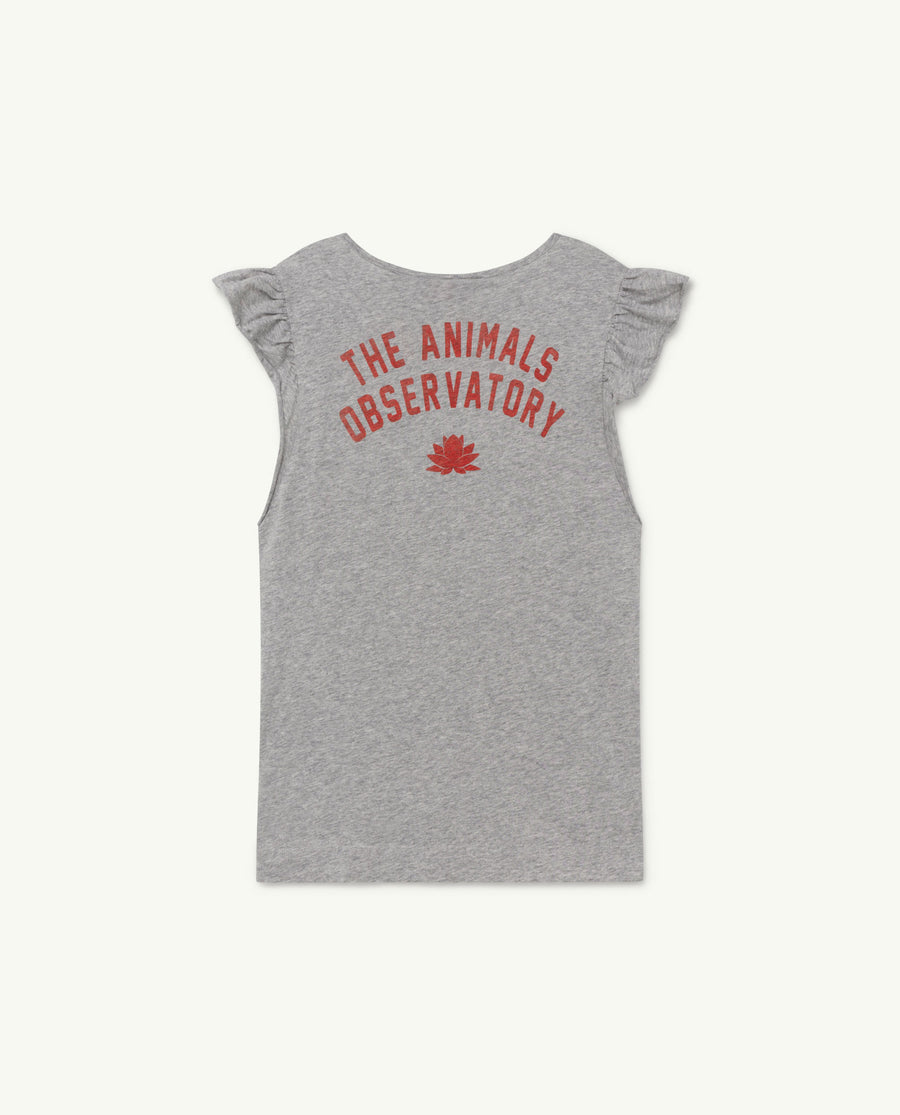 The Animals Observatory - Dresses - Fly Kids Dress Grey Logo