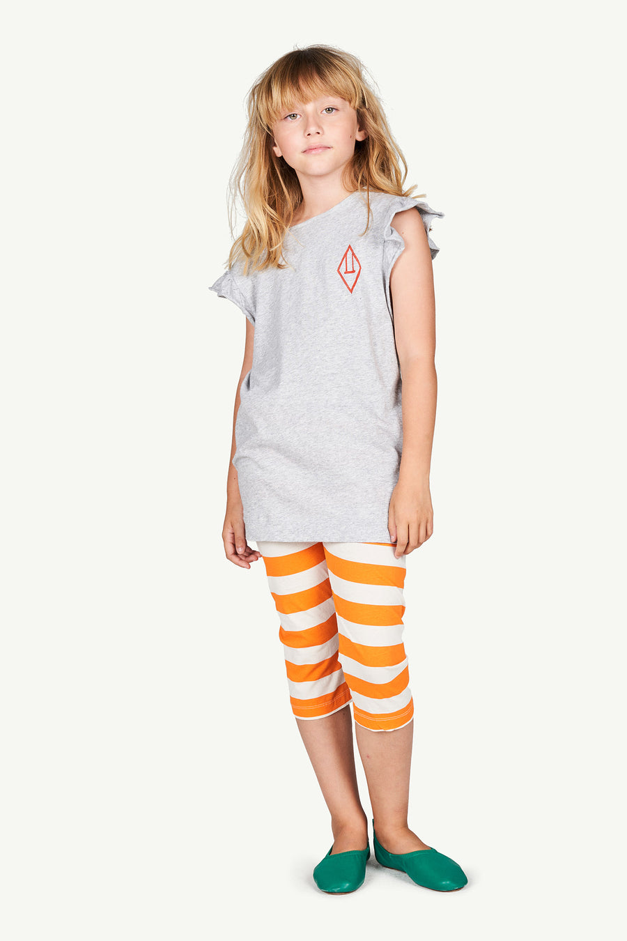 The Animals Observatory - Dresses - Fly Kids Dress Grey Logo