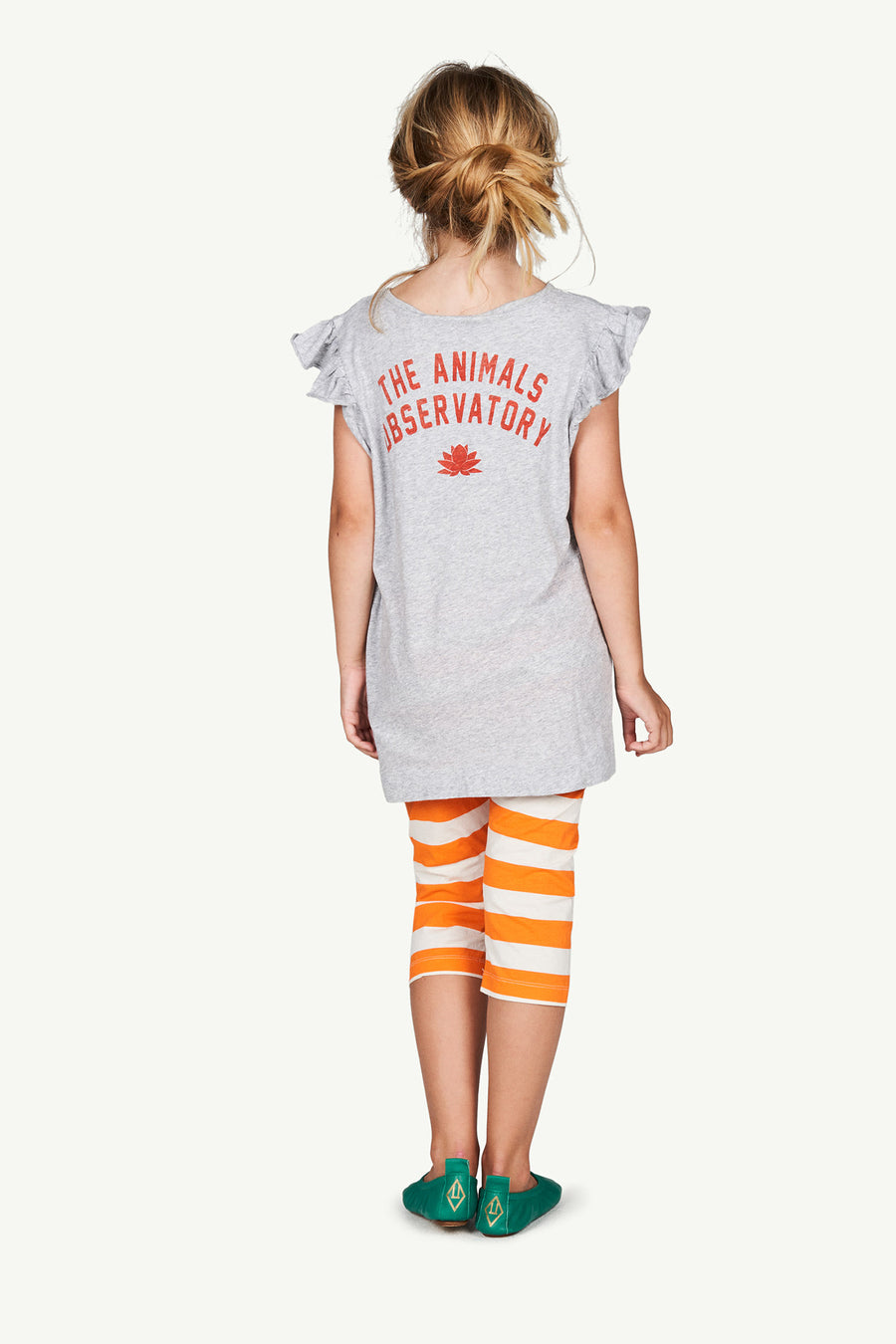 The Animals Observatory - Dresses - Fly Kids Dress Grey Logo