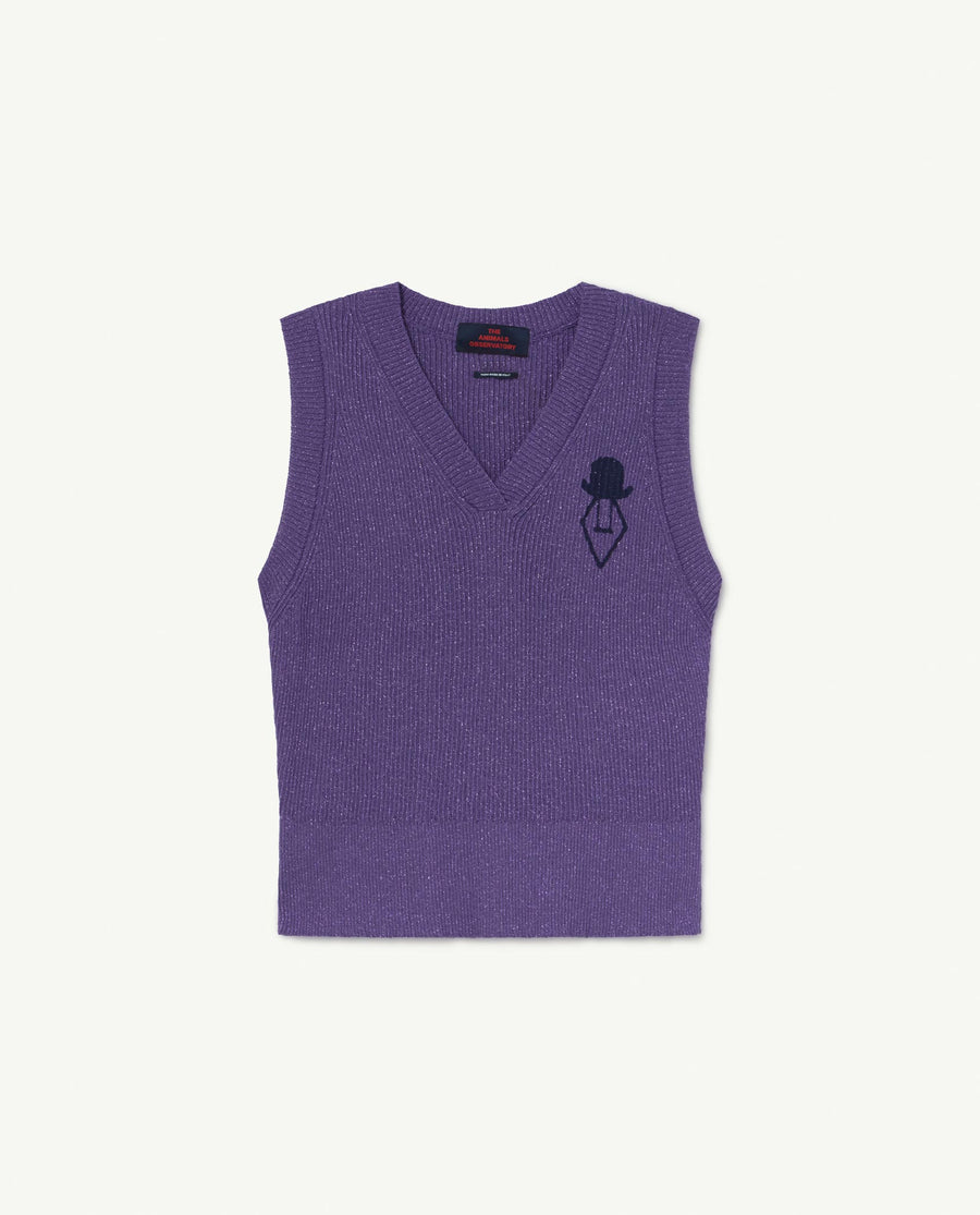 Bat Kids Vest Purple Logo