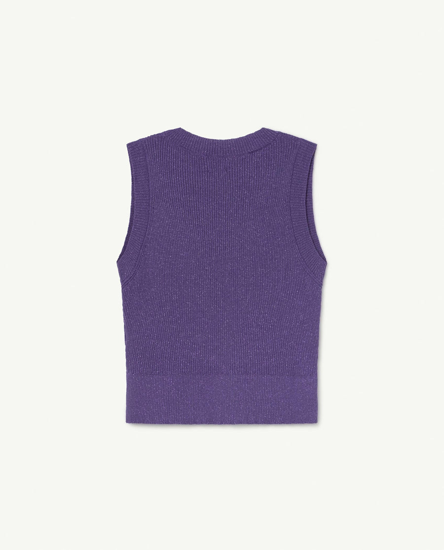 Bat Kids Vest Purple Logo