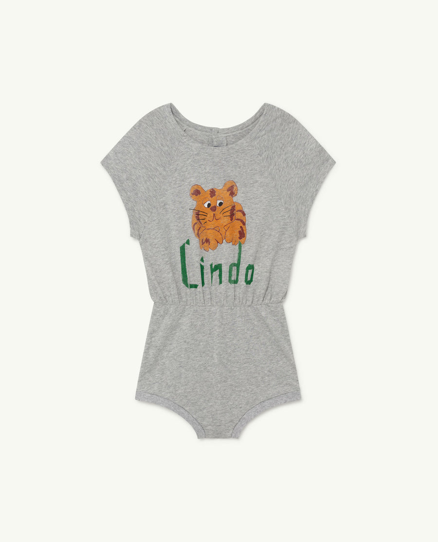 The Animals Observatory - Jumpsuits / Overalls - Rabbit Kids Body Grey Lindo