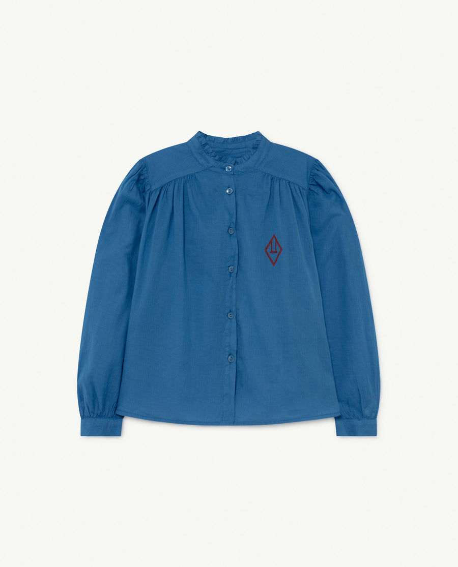 Cricket Kids Blouse Blue Logo