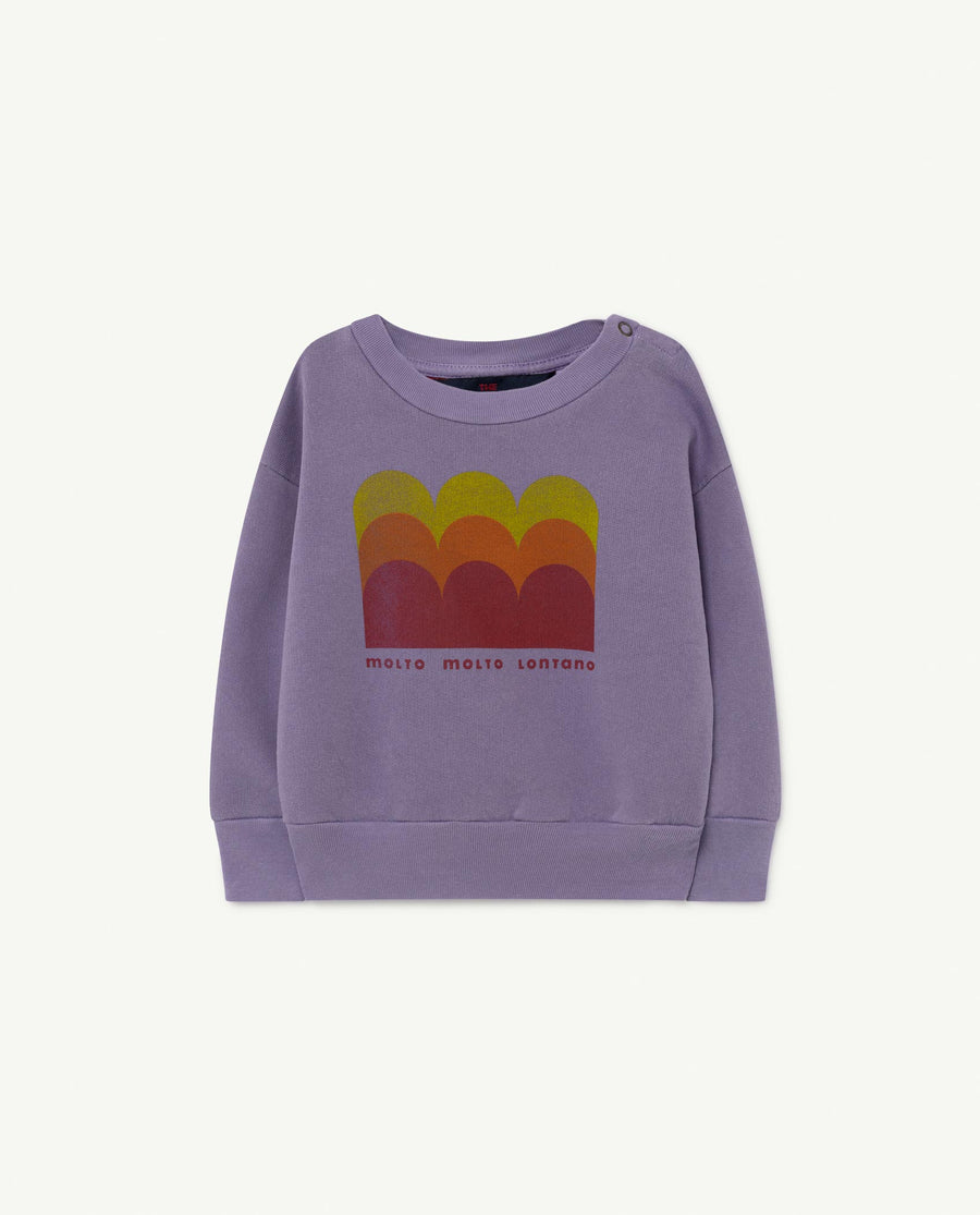 The Animals Observatory - Sweatshirts - Bear Baby Sweatshirt Purple Molto