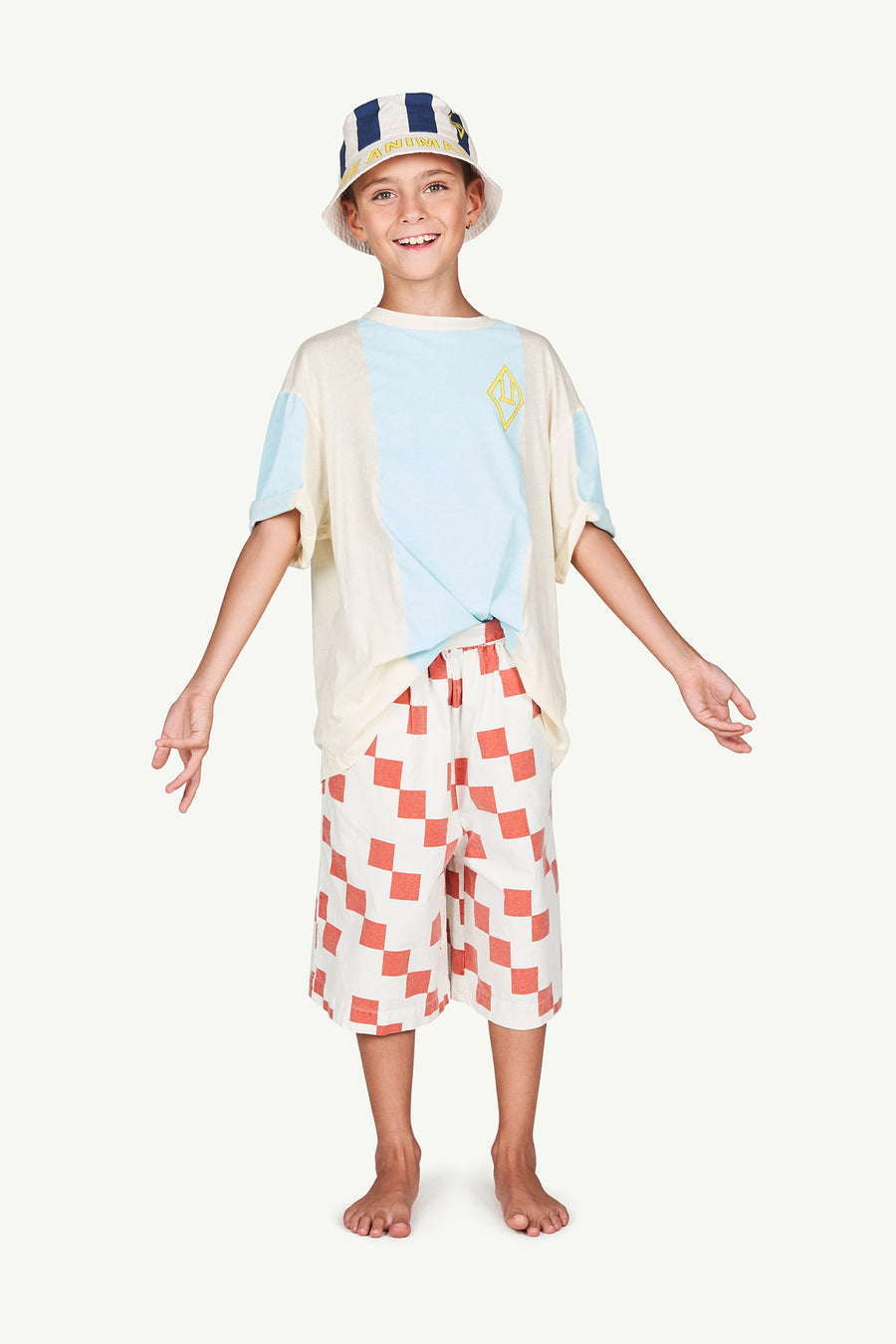 Buffalo Kids Trousers White Squares