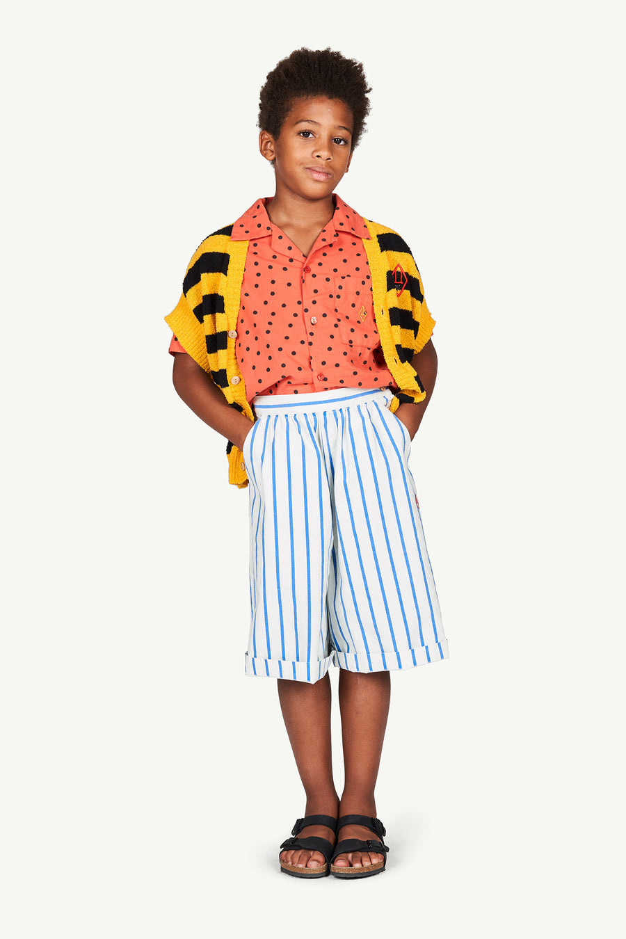 Buffalo Kids Trousers White Stripes