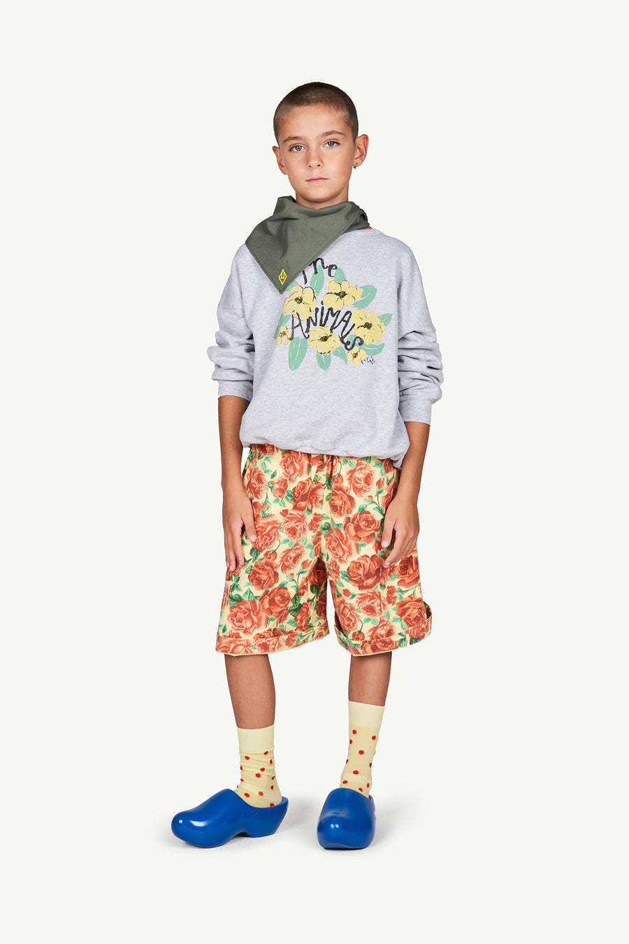 Buffalo Kids Trousers Soft Yellow Flowers