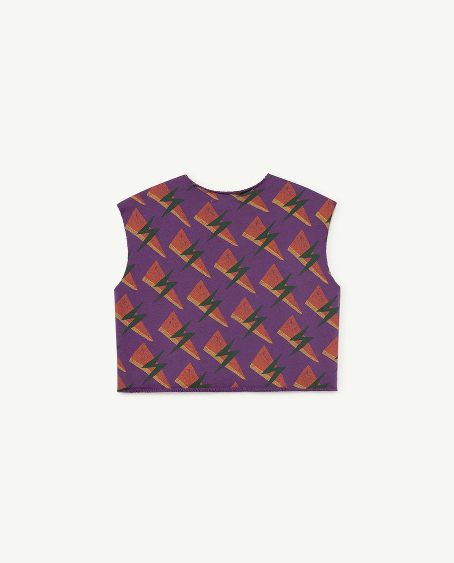 Prawn Kids T-Shirt Purple Lightning