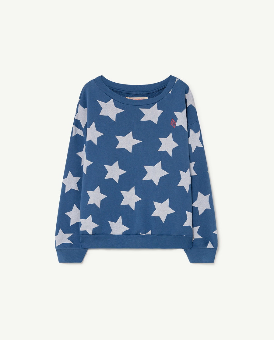 Sweatshirt Blue Stars The animals Observatory