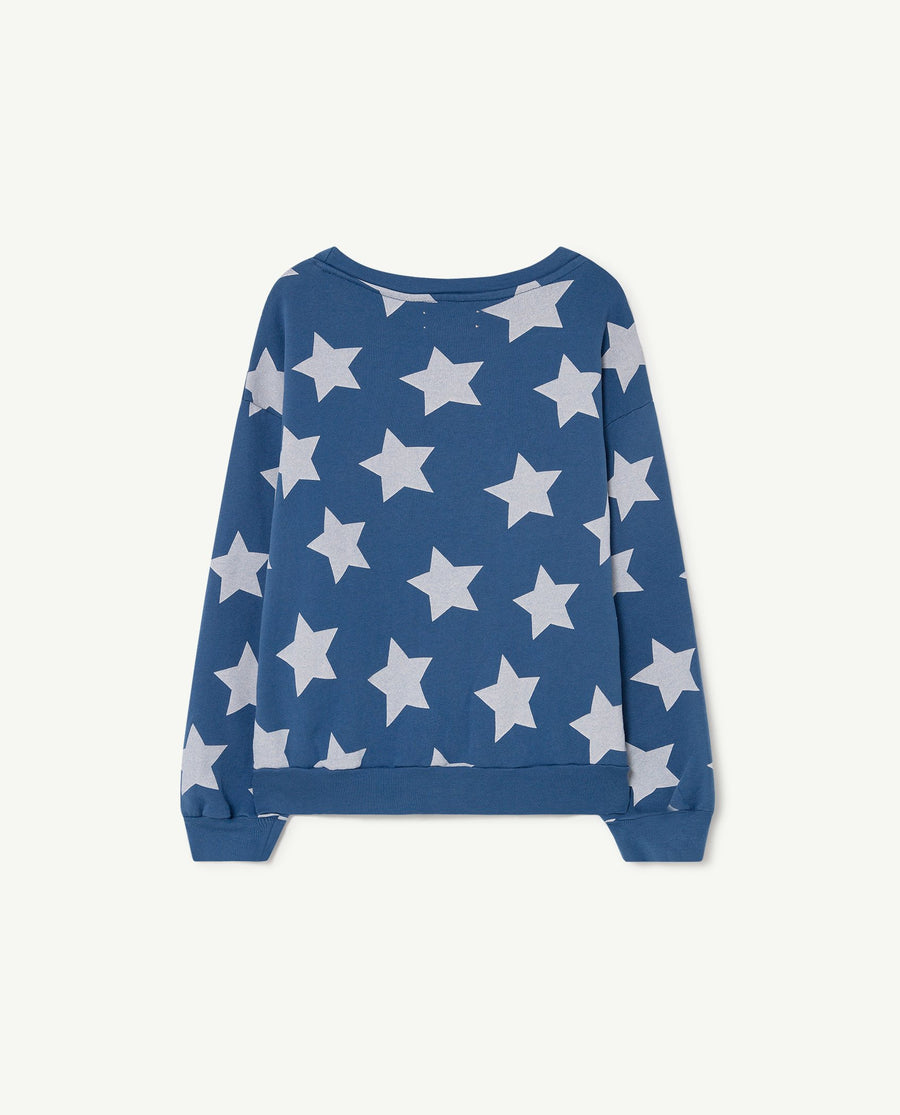 Sweatshirt Blue Stars The animals Observatory