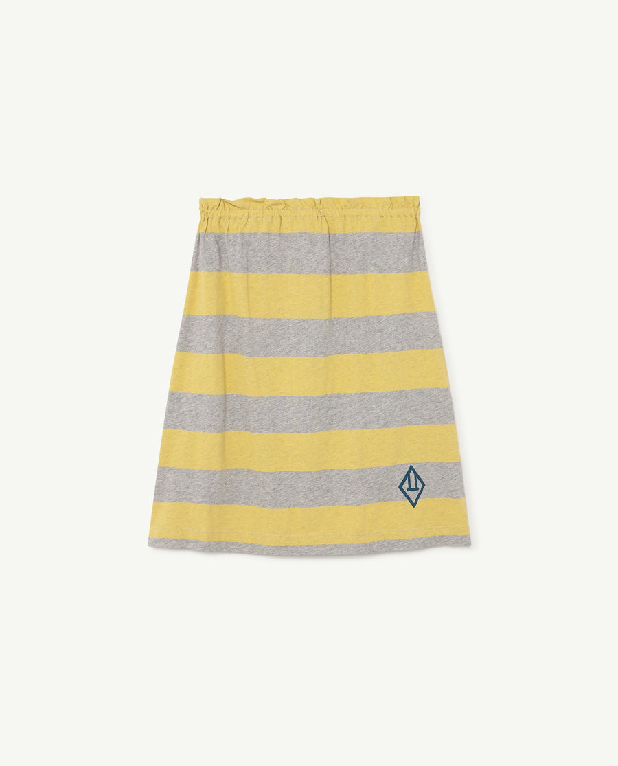 Stripes Kitten Kids Skirt Grey Stripes