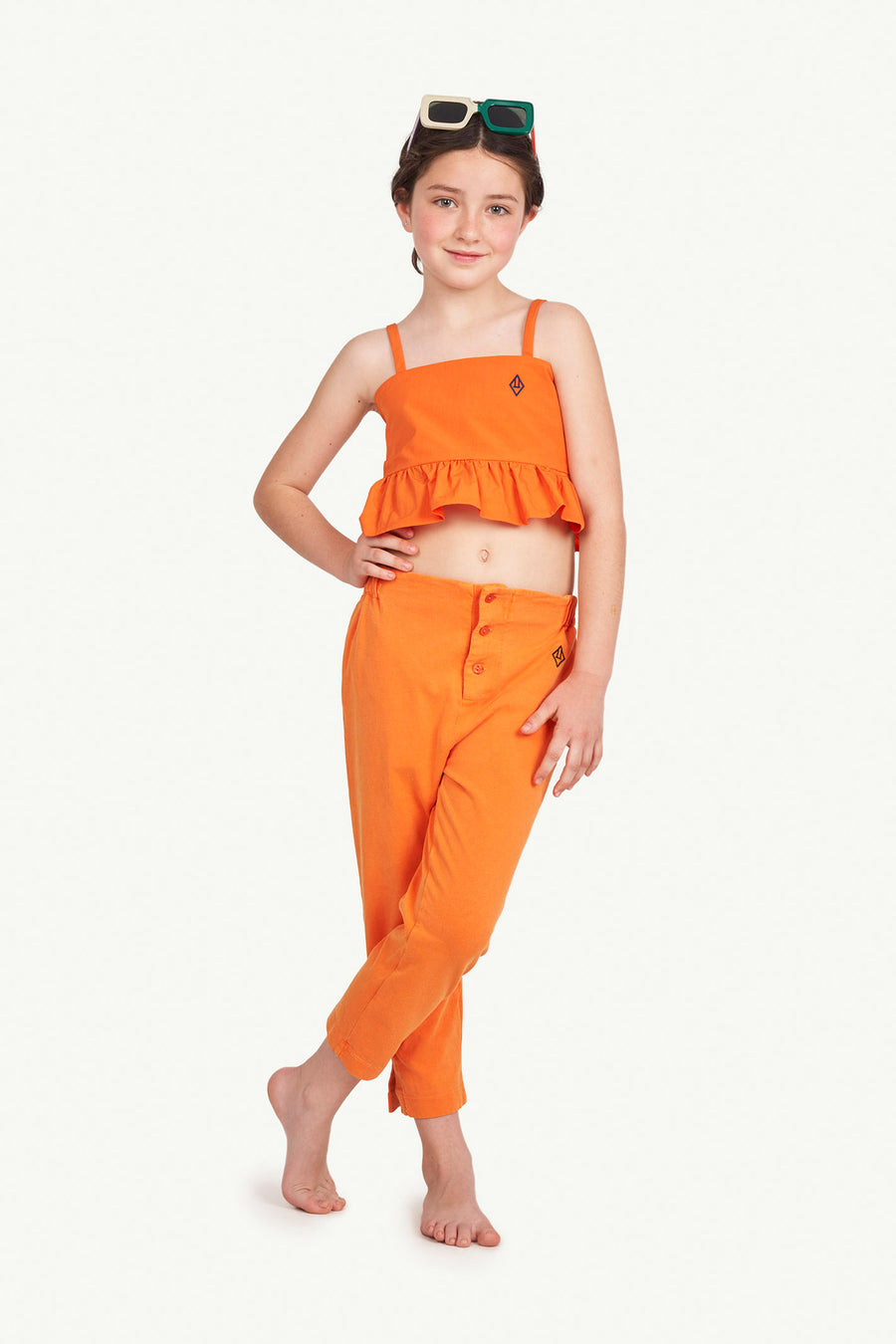 Camaleon Kids Pants Orange Logo