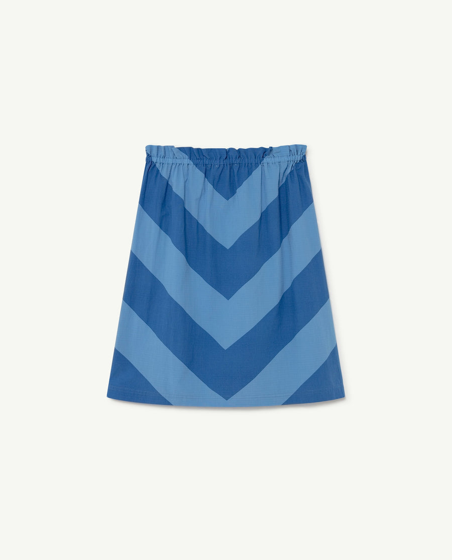 Kitten Kids Skirt Blue Stripes