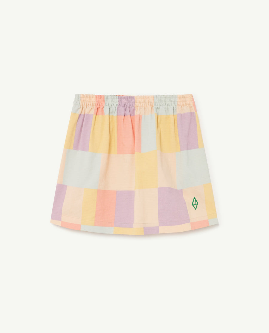 Wombat Kids Skirt Beige Cubes