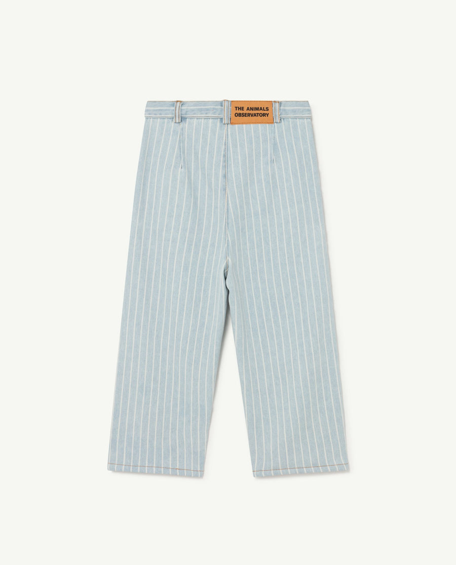 Stripes Ant Kids Pants Indigo Logo