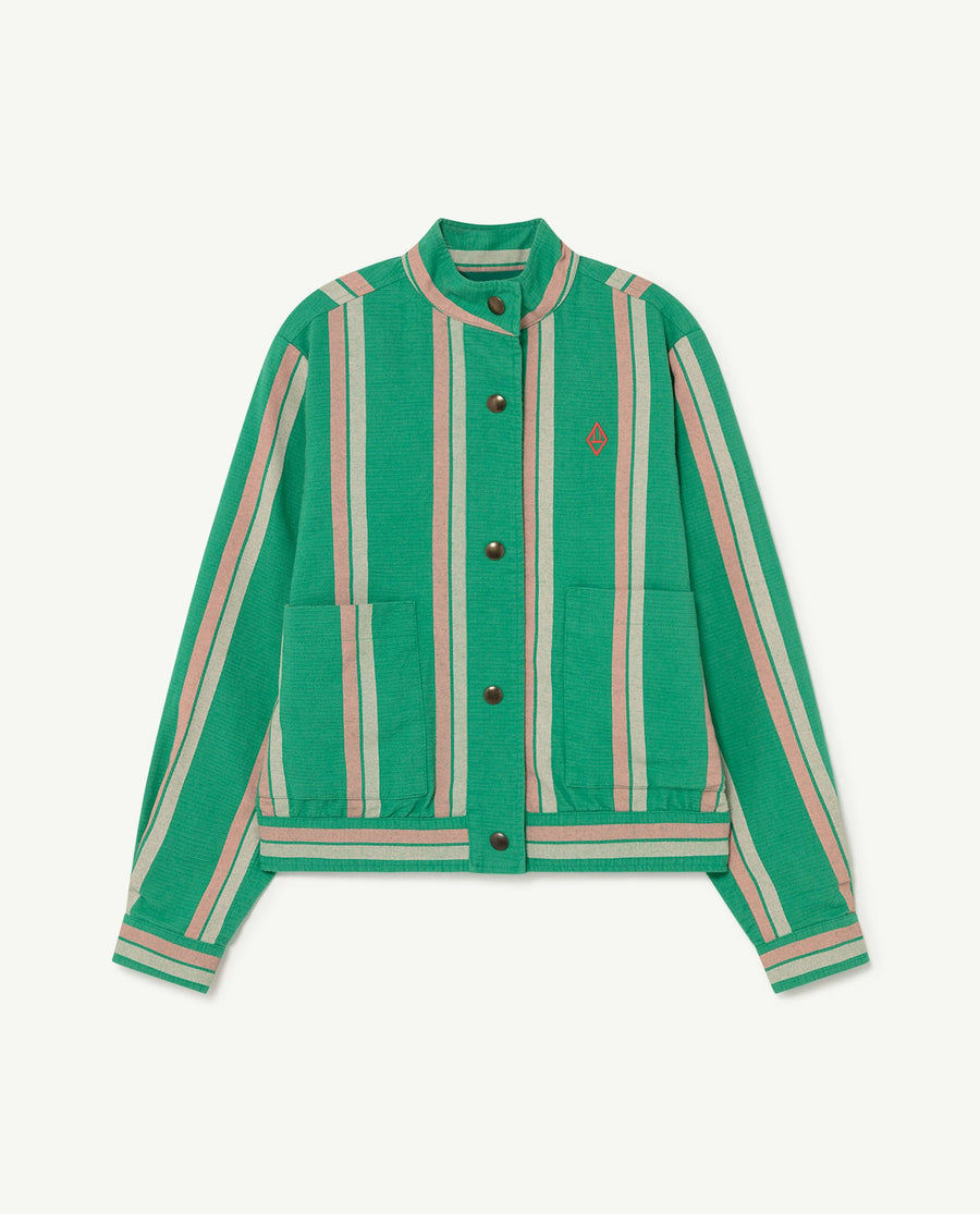 Tiger Kids+ Jacket Green Stripes