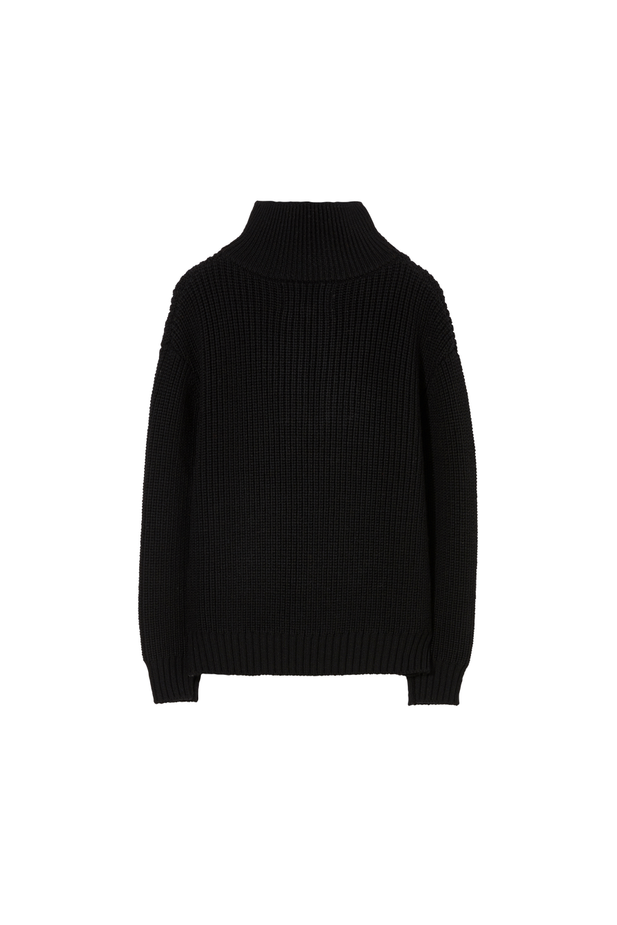 SASHA Absolute Black - Half Zipped Jumper