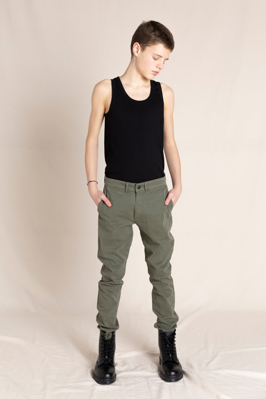 SKATER City Khaki - Elasticed Bottom Chino Fit Pants