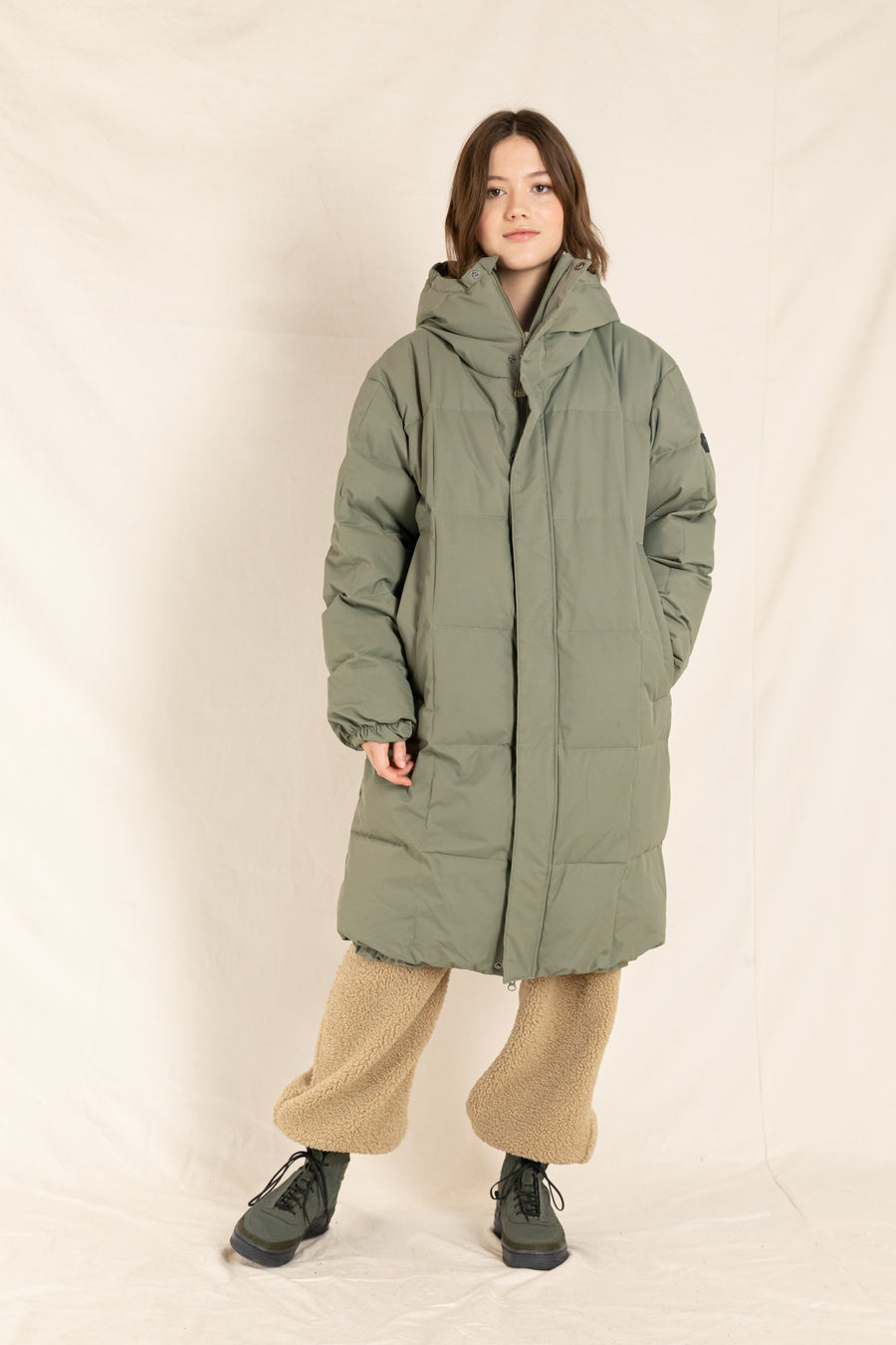 SNOWLONG Light Khaki - Down Coat