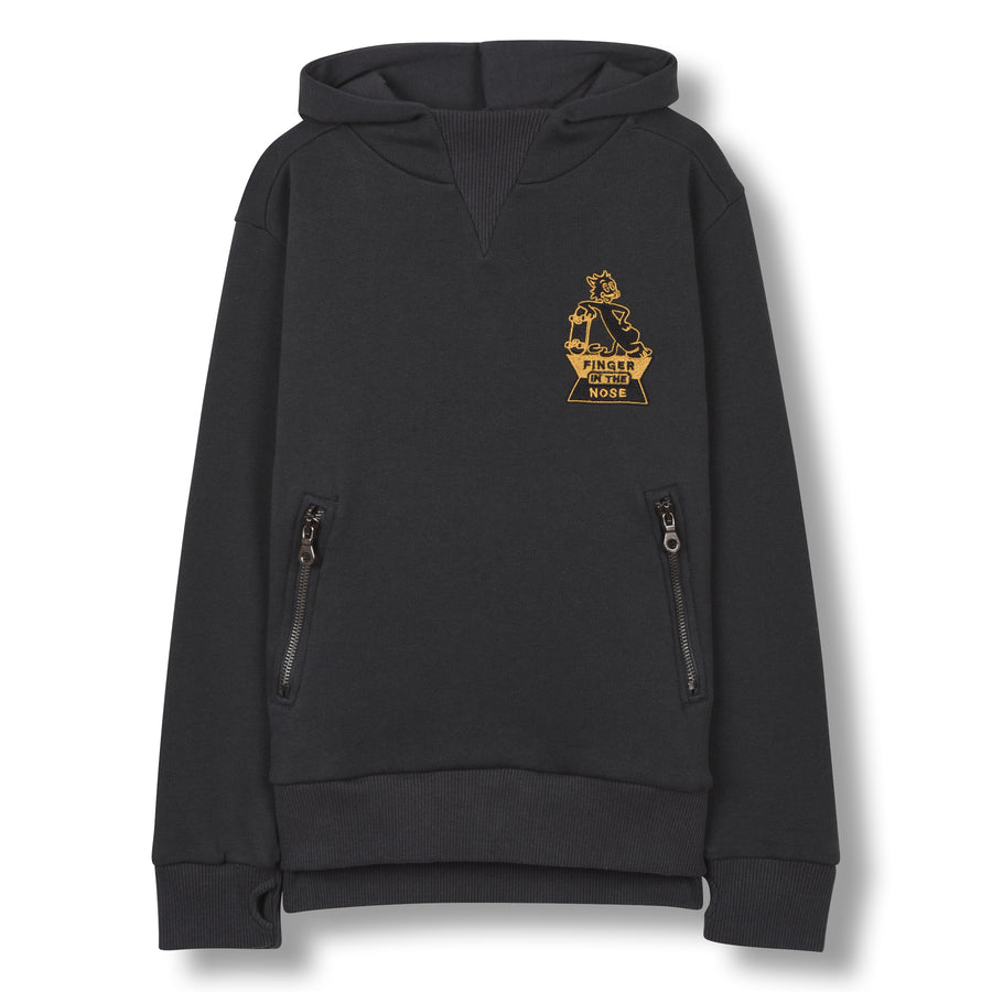 Tempest Ash Black Skate Cat - Boy Knitted Hoody