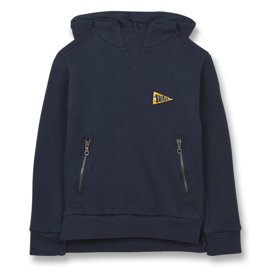 Tempest Sailor Blue Finger Flag - Boy Knitted Hoody