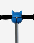 Tête de dinosaure bleu