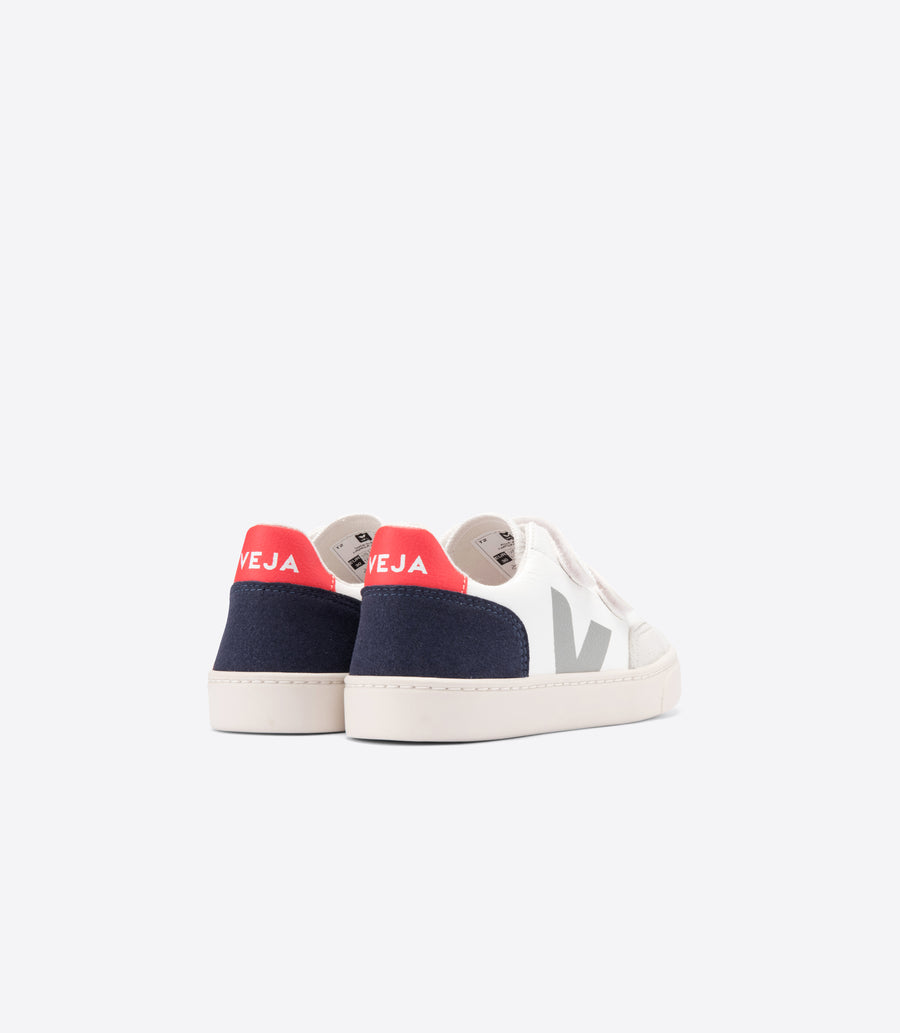 Veja - Sneakers - V-12 Velcro Chromefree Leather Extra White Multico Nautico