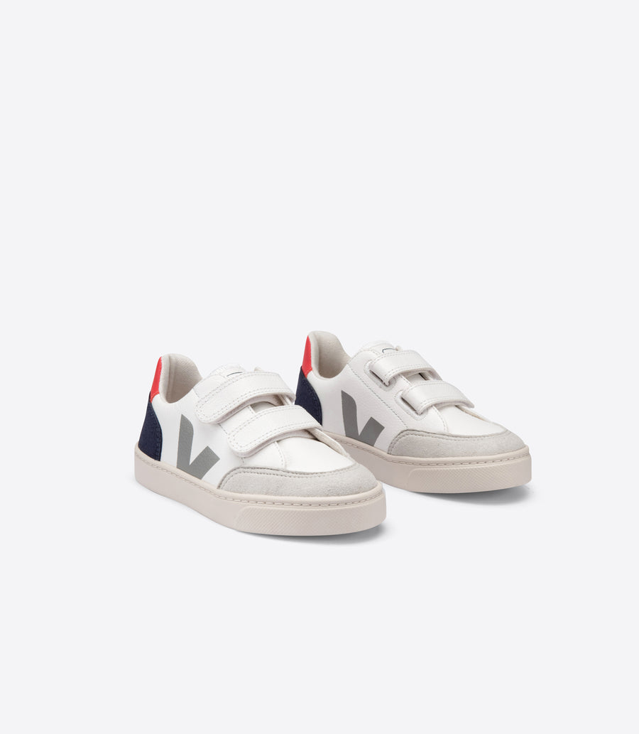 Veja - Sneakers - V-12 Velcro Chromefree Leather Extra White Multico Nautico