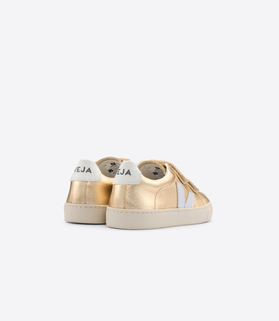 Veja - Sneakers - Esplar Velcro Chromefree Leather Platine White