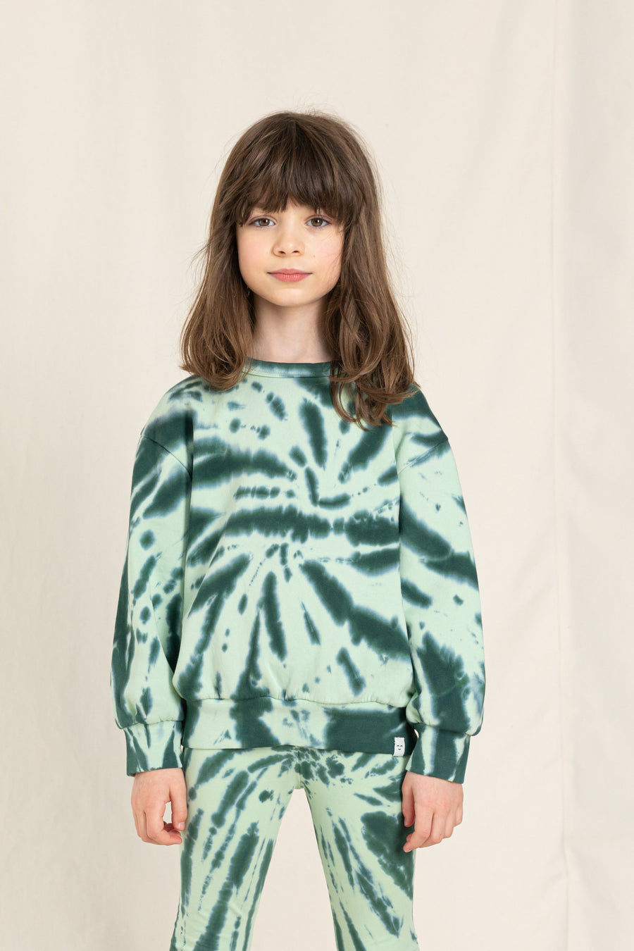 WIND Green Tie & Dye - Loose Sweatshirt