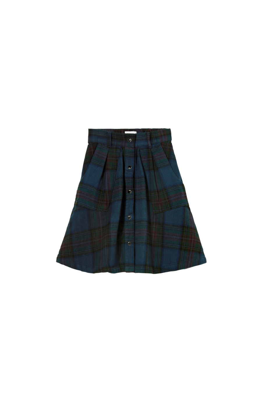 Finger in the Nose - Navy Big Checkers Skirt