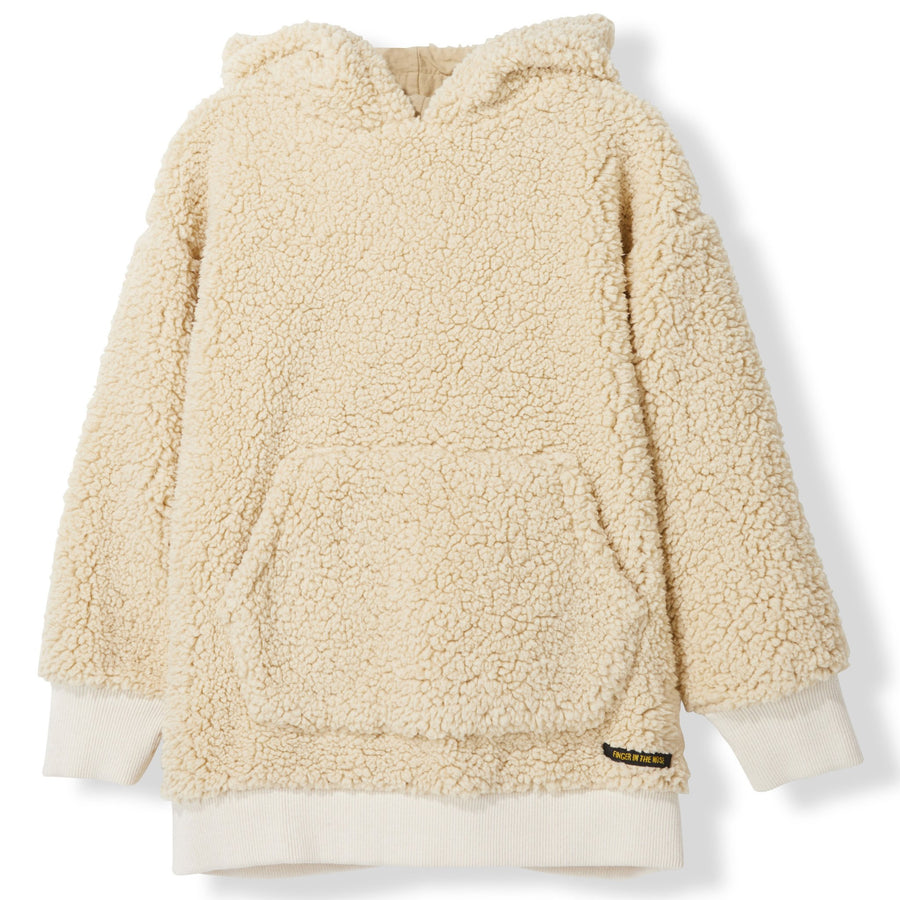 Yankton Sand Sherpa Knitted Oversized Hoody