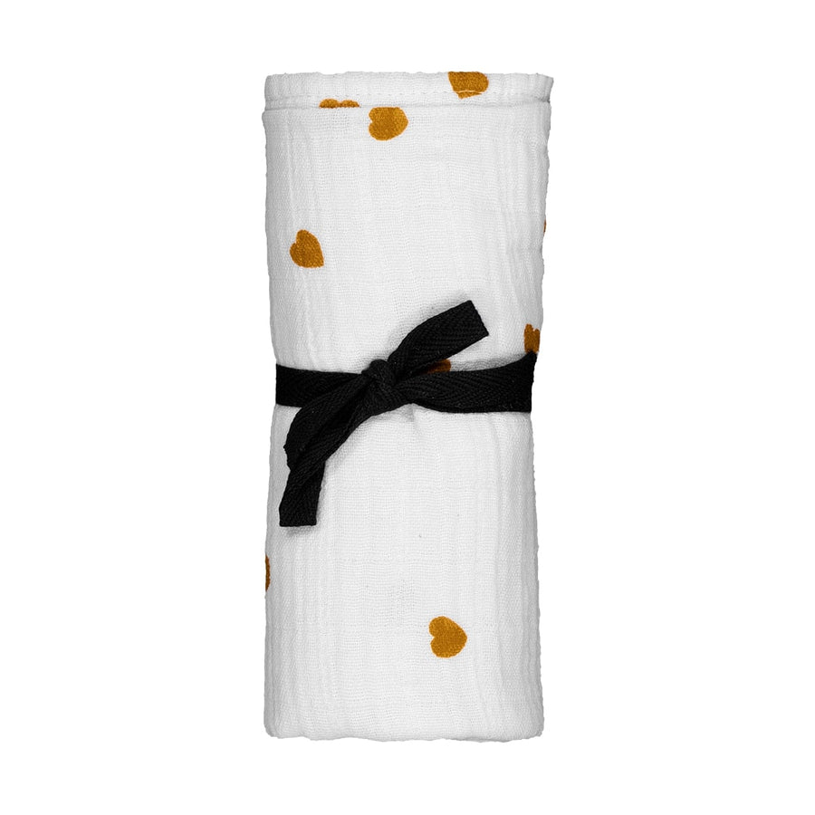 Bianca Swaddle Heart Mustard
