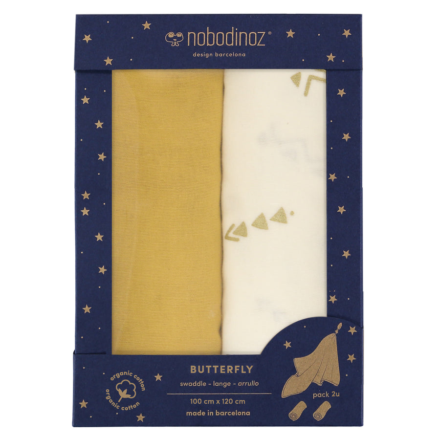 BOX 2U BUTTERFLY SWADDLES 100X120