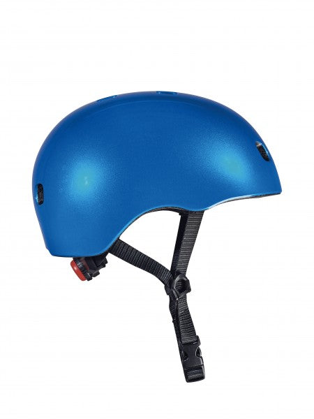 Casque Bleu Foncé Brillant - Lumière LED Intégrée