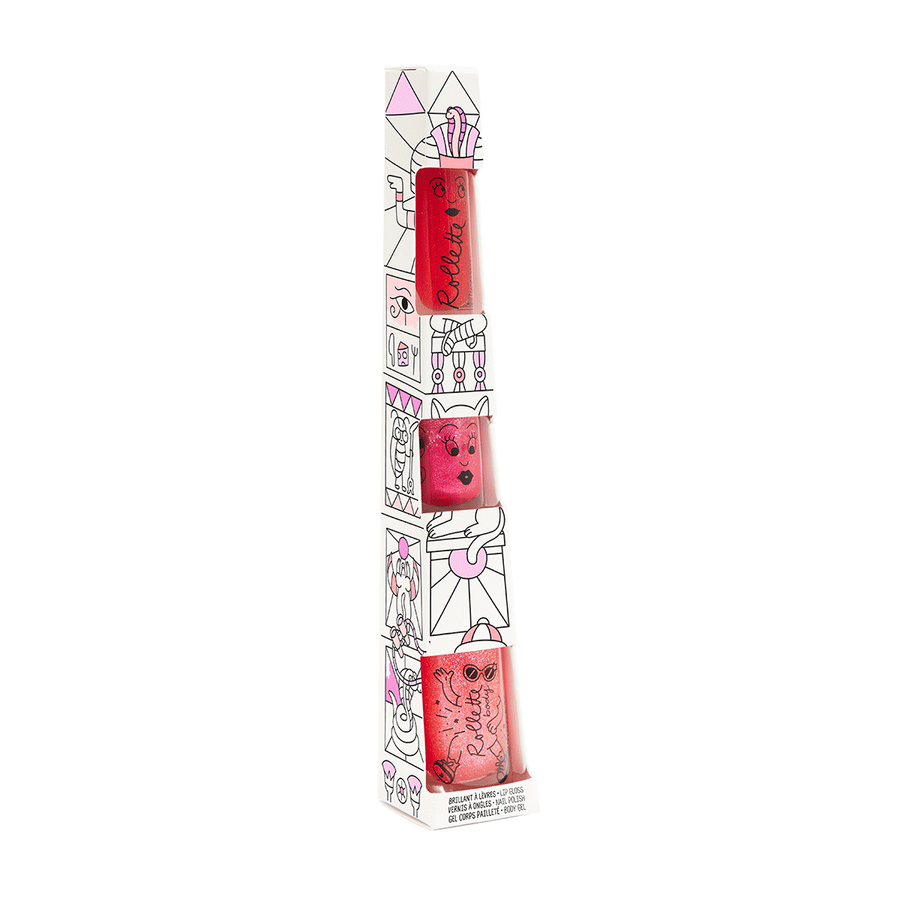 Set Totem : Rollette Strawberry - Sissi - Body Rollette Strawberry