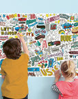 Street Art - Sticker Poster
