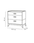 3 DRAWER DRESSER - NEW HORIZON 85X93