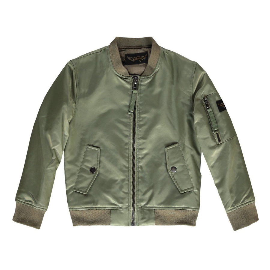 BUDDY Dark Olive - Unisex Woven Bomber Jacket