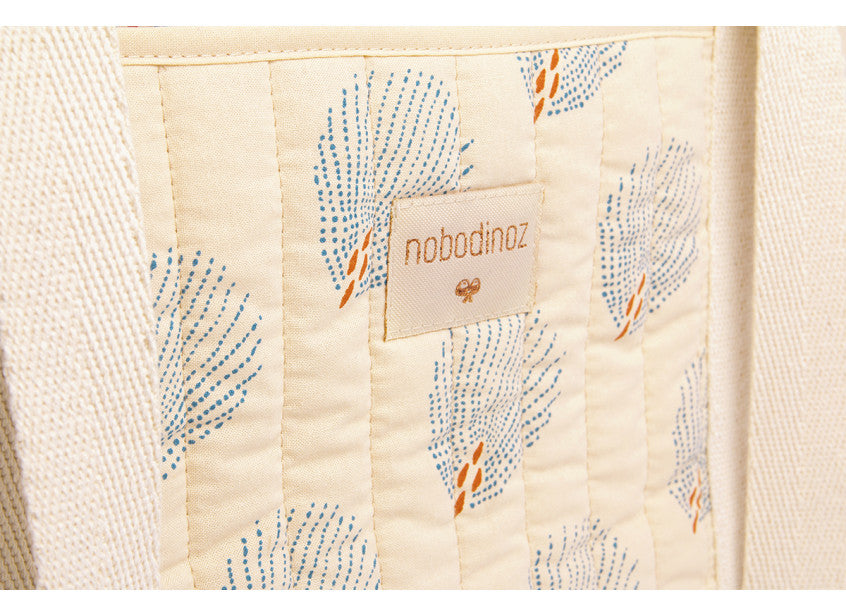 PARIS MATERNITY BAG 34X50X12 - BLUE GATSBY/ CREAM