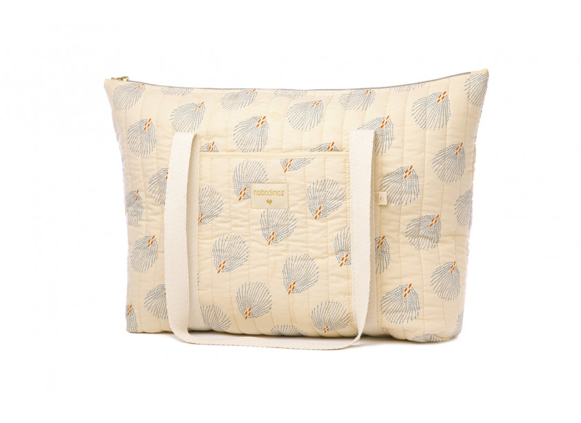 PARIS MATERNITY BAG 34X50X12 - BLUE GATSBY/ CREAM