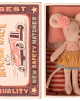 Little sister mouse in matchbox