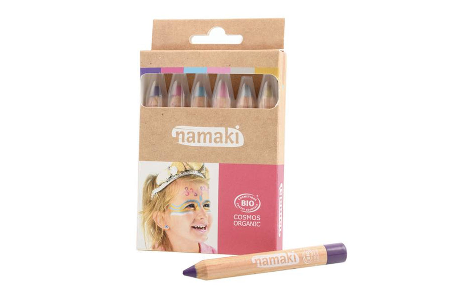 Set of 6 Color Pencils (Gold/Silver/Pink/Turquoise/Purple/Fuchsia)