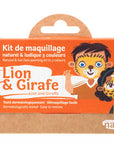 3 colors face painting kit « Lion & Giraffe »