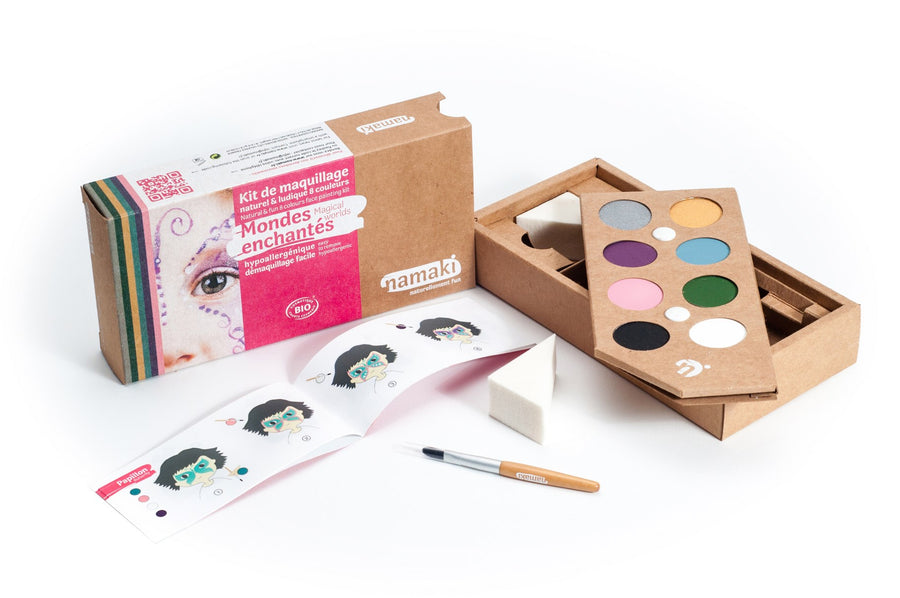 8 colours face painting kit « Magical Worlds »