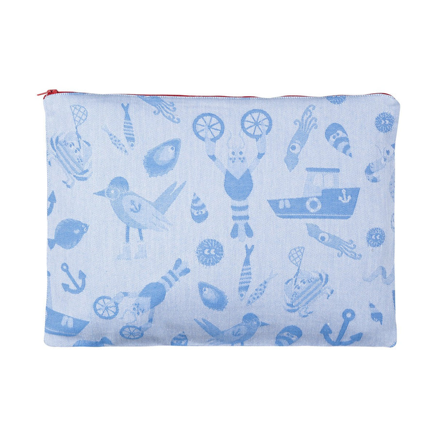 Fishmonger Bleu Pochette 35x25